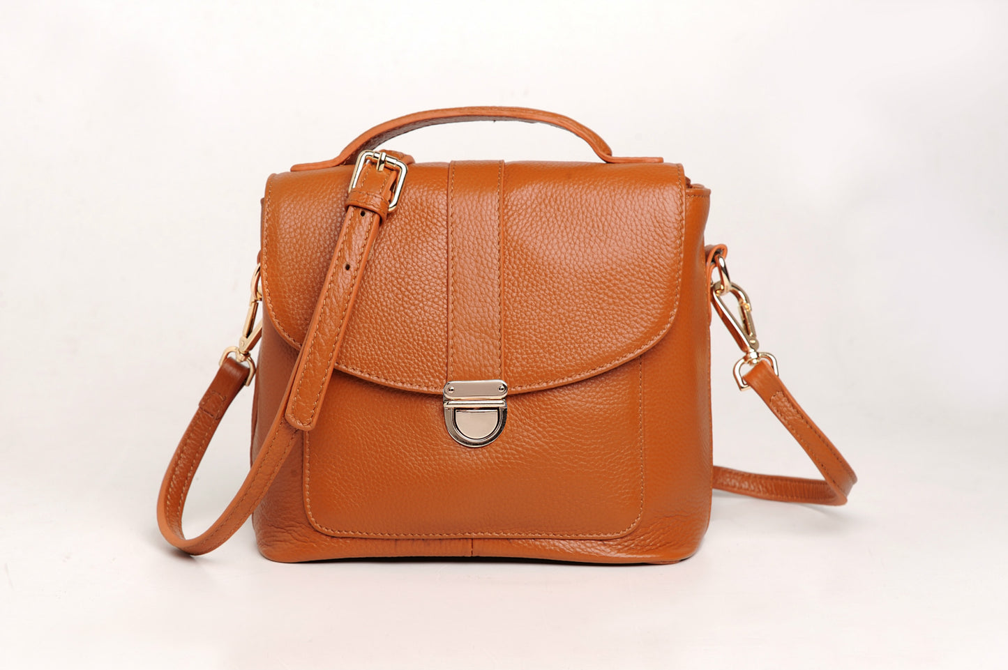 Women's Korean Style Fashion Top Layer Cowhide Crossbody Bags