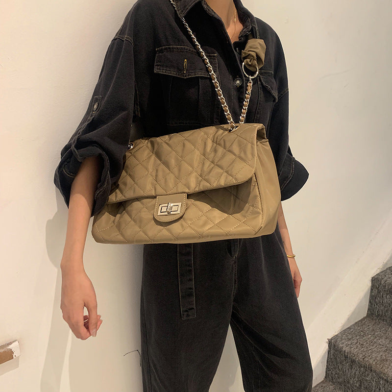 Women's Cloth Fashion Trendy Oxford Underarm Vintage Shoulder Bags