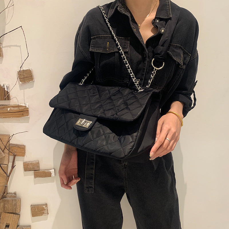 Women's Cloth Fashion Trendy Oxford Underarm Vintage Shoulder Bags
