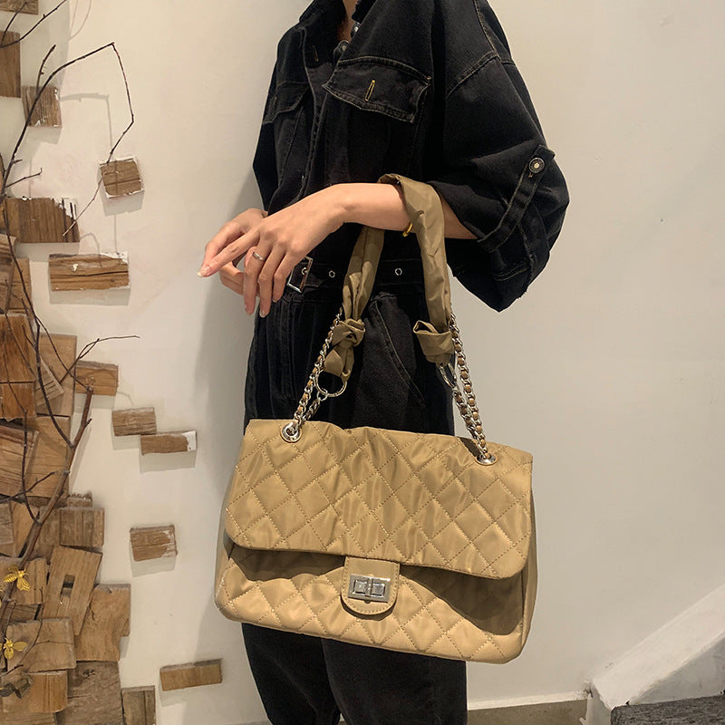 Women's Cloth Fashion Trendy Oxford Underarm Vintage Shoulder Bags