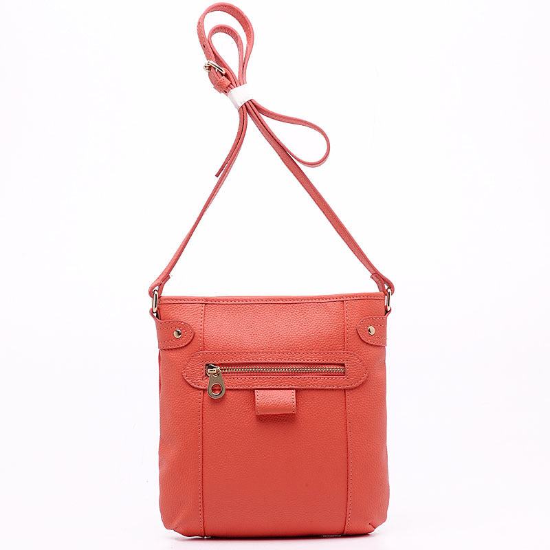 Women's Fashion Retro Closed Toe Layer Cowhide Crossbody Bags