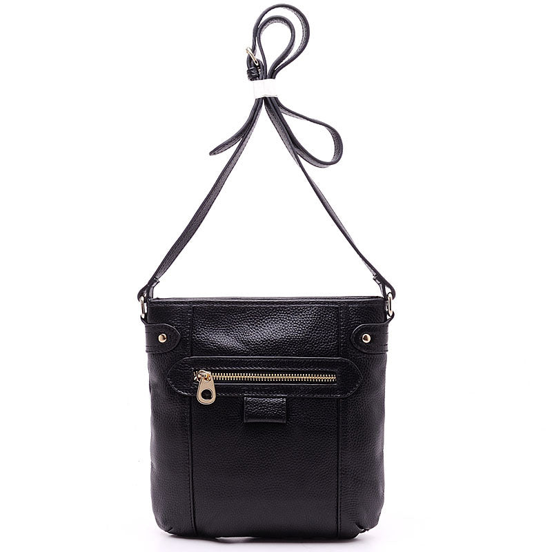 Women's Fashion Retro Closed Toe Layer Cowhide Crossbody Bags