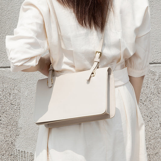 Women's Fashion Underarm Urban Simple Genuine Leather Bags
