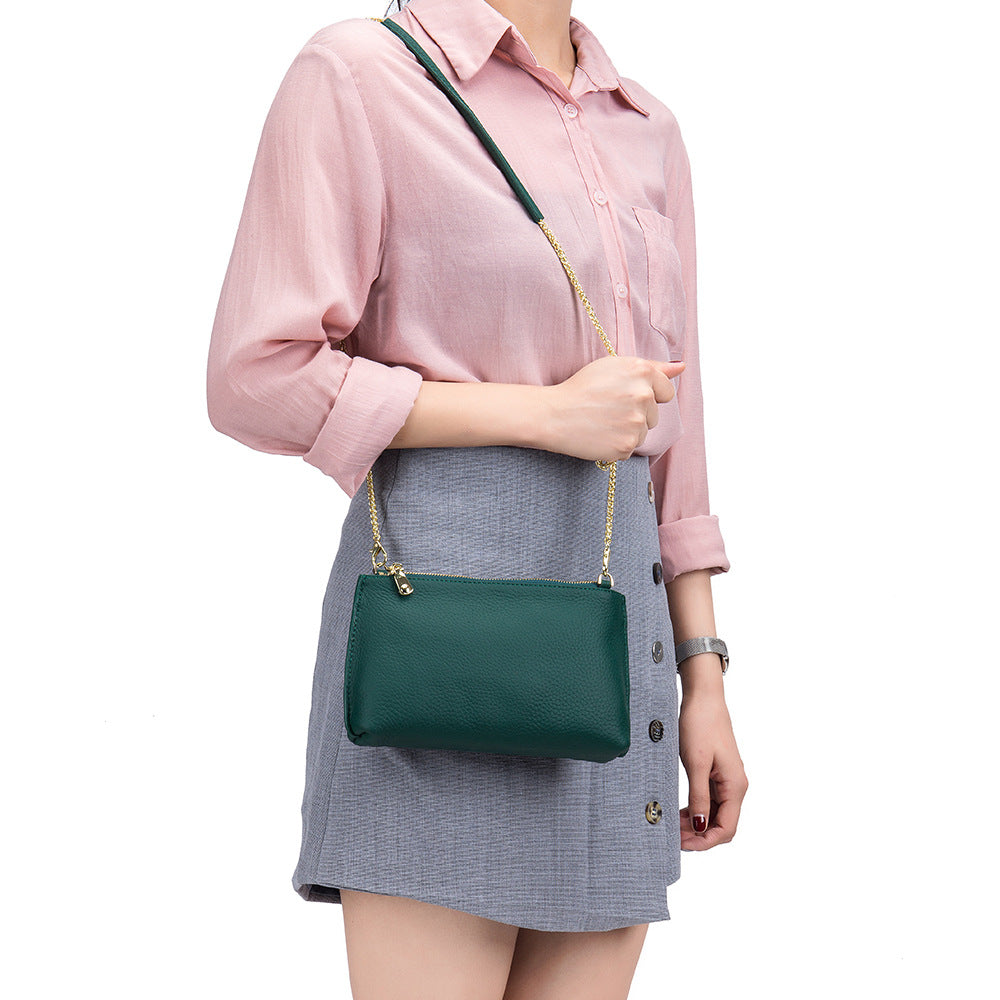 Women's Simple Soft Leather Elegant One Shoulder Bags