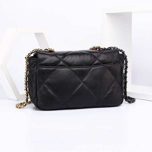 Women's All Sheepskin Classic Style Genuine Leather Crossbody Bags