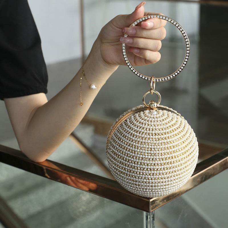 Round High Quality Pearl Dress Yan Evening Bags