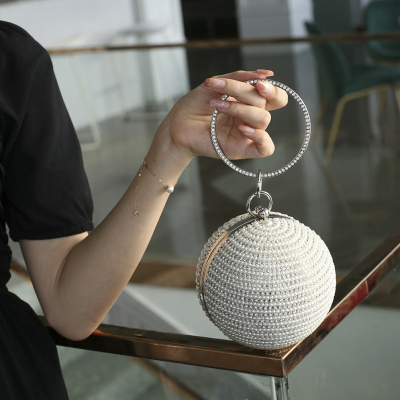 Round High Quality Pearl Dress Yan Evening Bags
