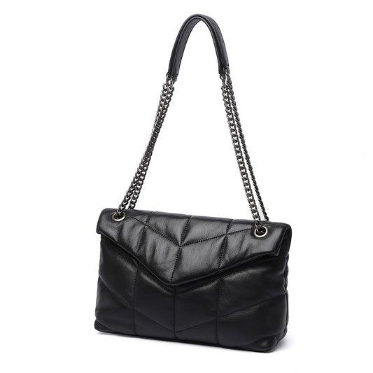 Women's Sheepskin Large Capacity Fashionable Korean Genuine Bags