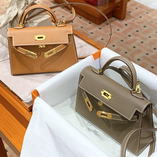 Cowhide Kelly Second Generation Trendy High Sense Genuine Bags