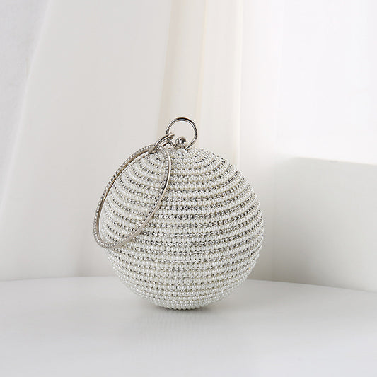 Round High Quality Pearl Dress Yan Evening Bags