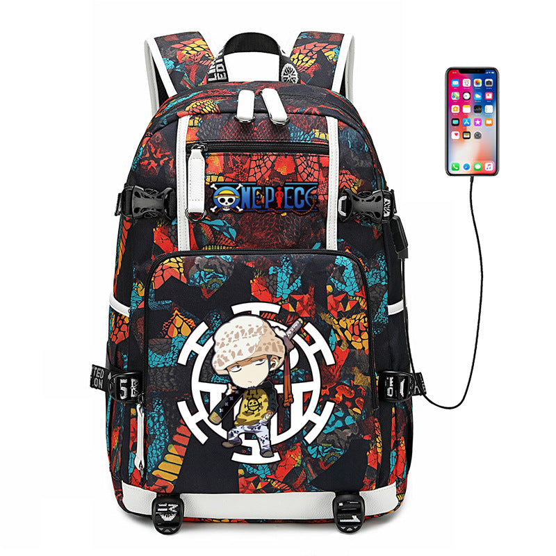 Women's & Men's & Peripheral White Beard Cartoon Luminous Backpacks