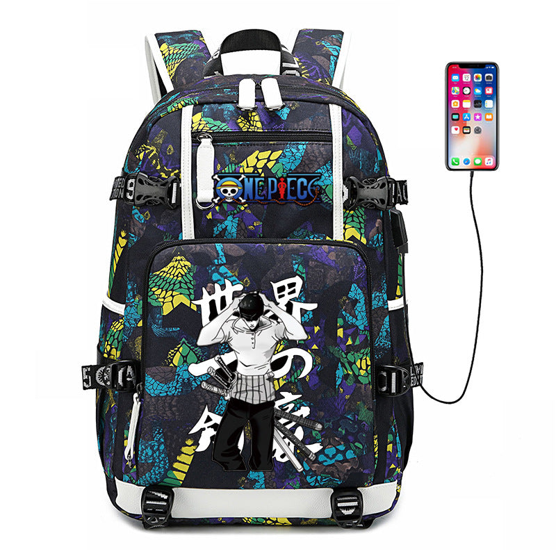 Women's & Men's & Peripheral White Beard Cartoon Luminous Backpacks