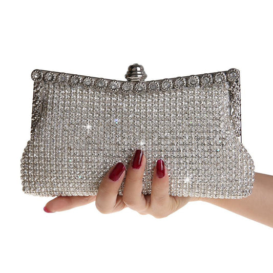 Rhinestone Hand-held Crystal Clutch Banquet Stylish Evening Bags