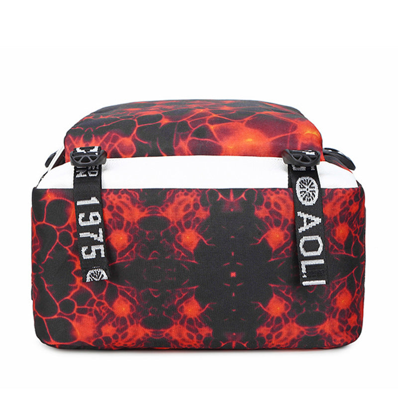 Men's Printed Large Capacity Computer Waterproof Backpacks