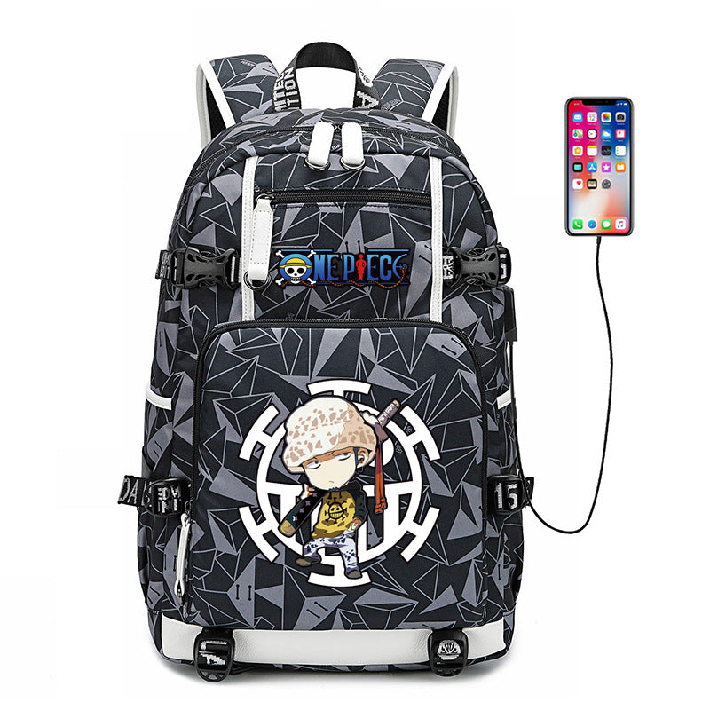 Women's & Men's & Peripheral White Beard Cartoon Luminous Backpacks