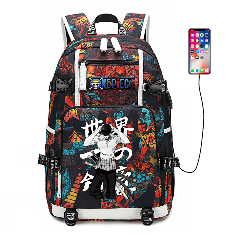 Women's & Men's & Peripheral White Beard Cartoon Luminous Backpacks