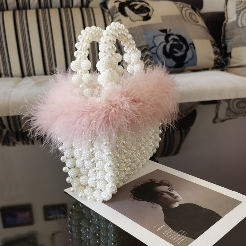 Waxberry Ball Hand-woven Beads Pearl Night Handbags