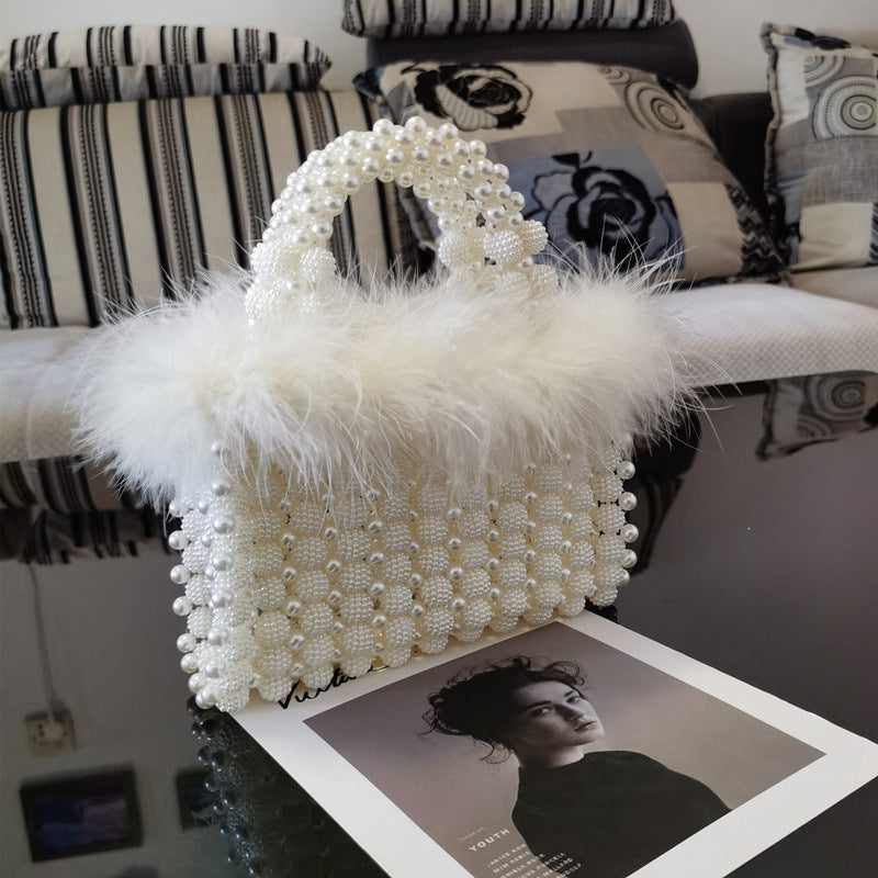 Waxberry Ball Hand-woven Beads Pearl Night Handbags