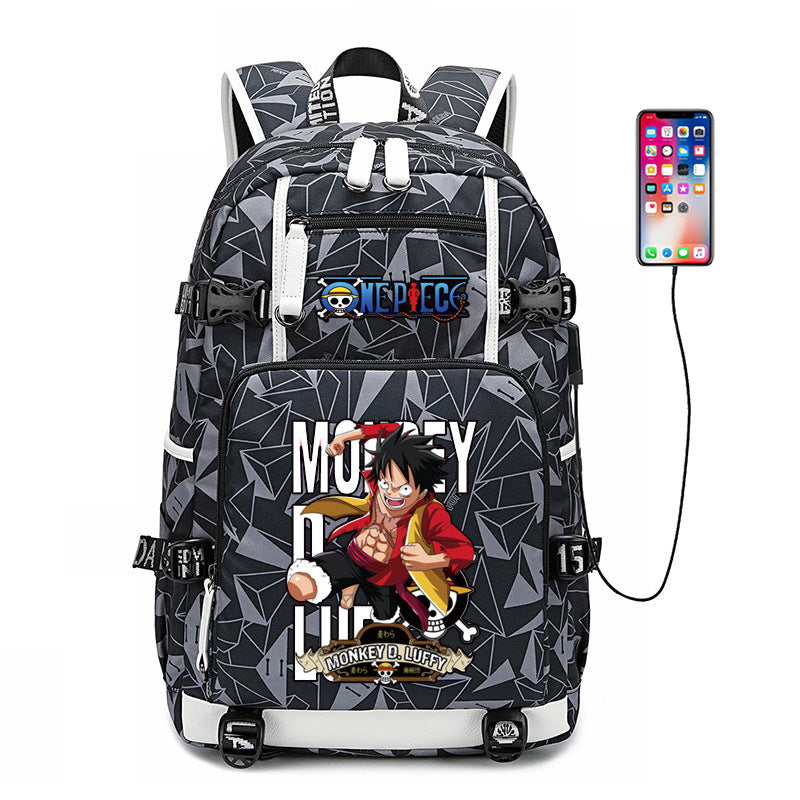 Women's & Men's & Peripheral White Beard Cartoon Luminous Backpacks