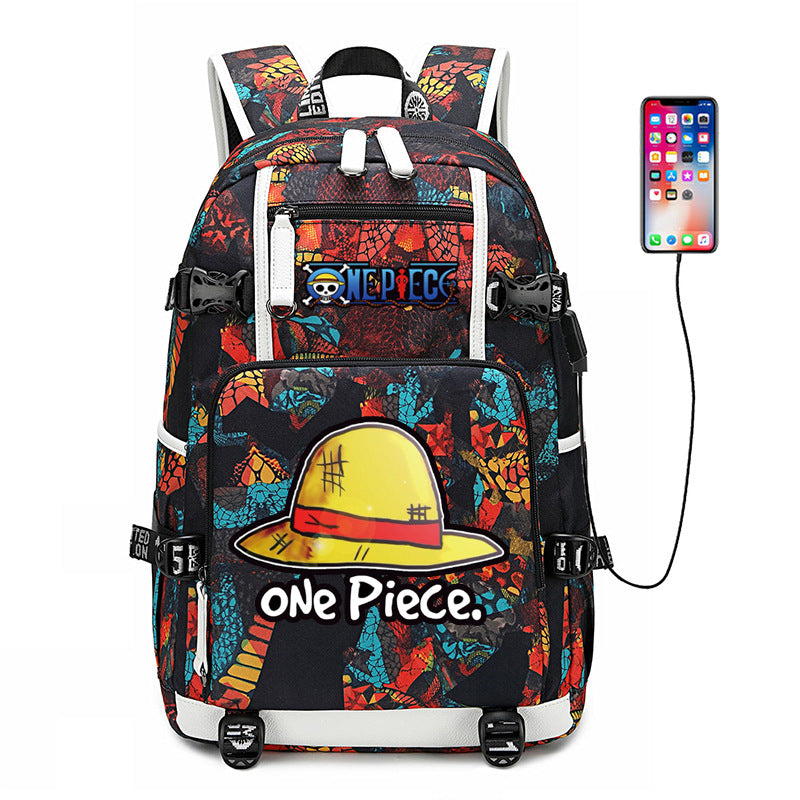 Women's & Men's & Peripheral White Beard Cartoon Luminous Backpacks
