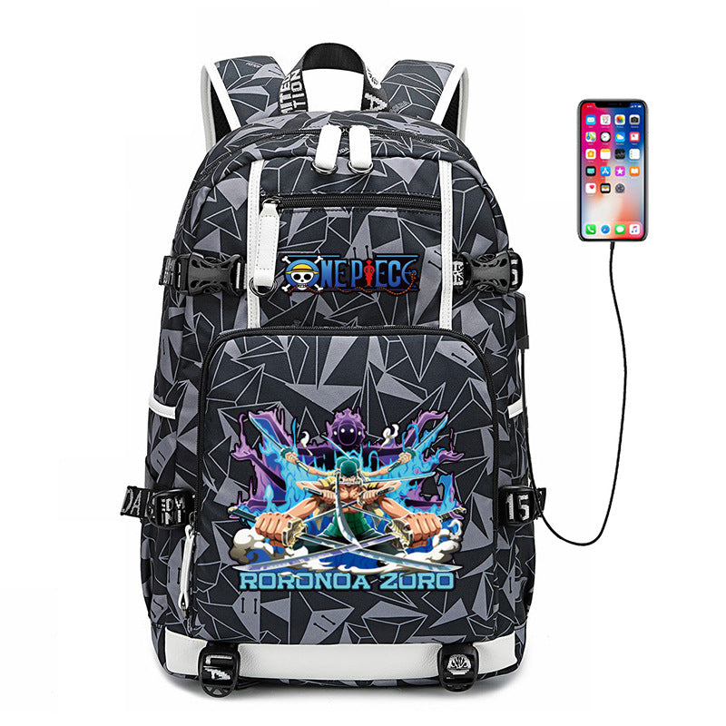 Women's & Men's & Peripheral White Beard Cartoon Luminous Backpacks