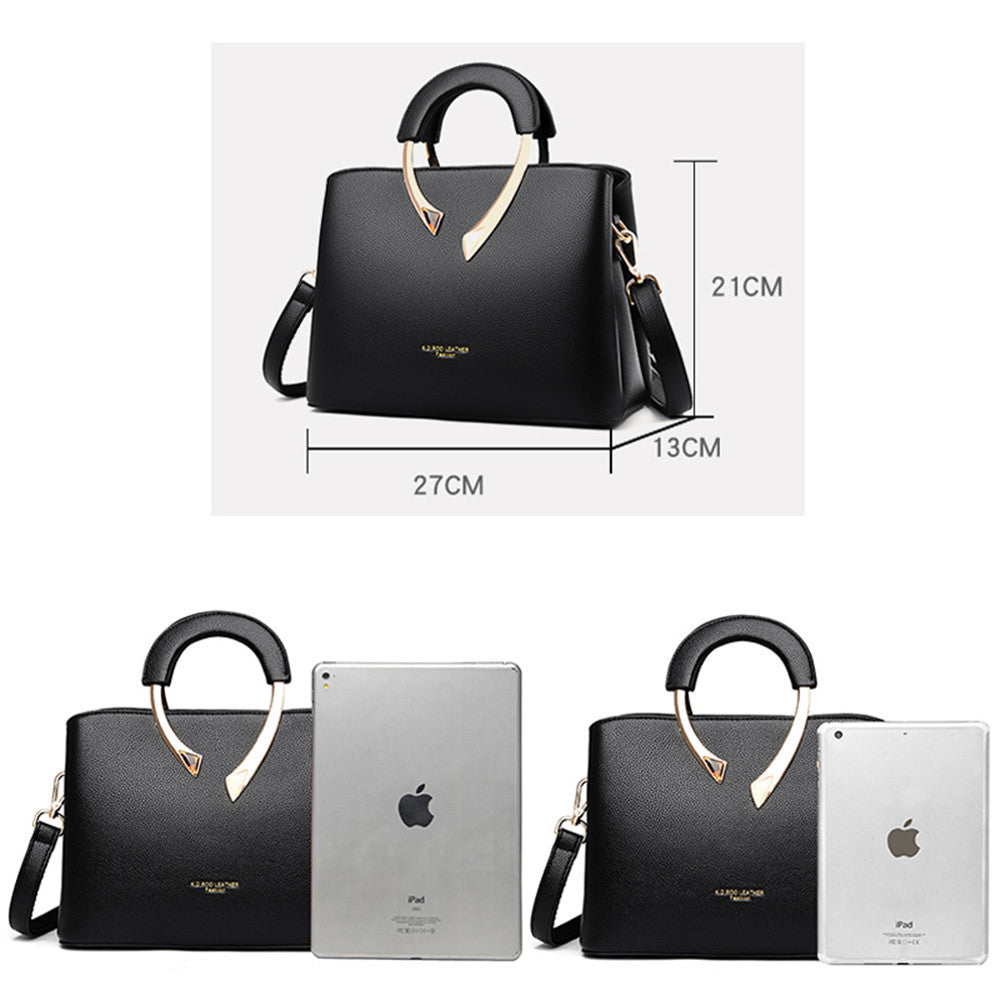 Women's Fashion Portable Large Capacity Simple Retro Bags