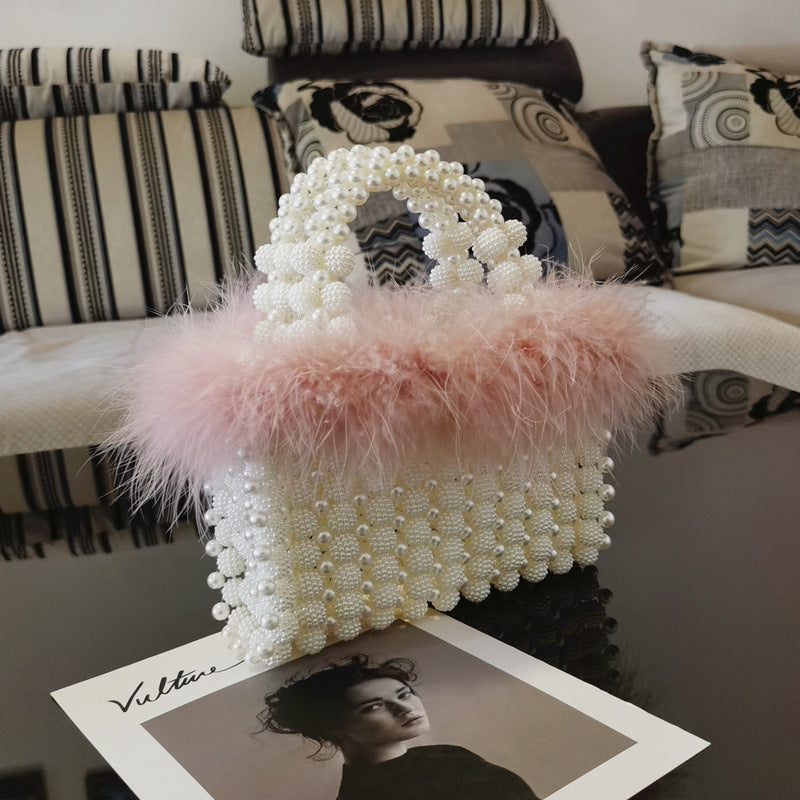 Waxberry Ball Hand-woven Beads Pearl Night Handbags