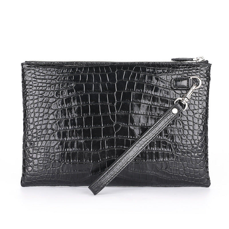 Men's Light Luxury Belly Envelope Strap Zipper Men's Handbags