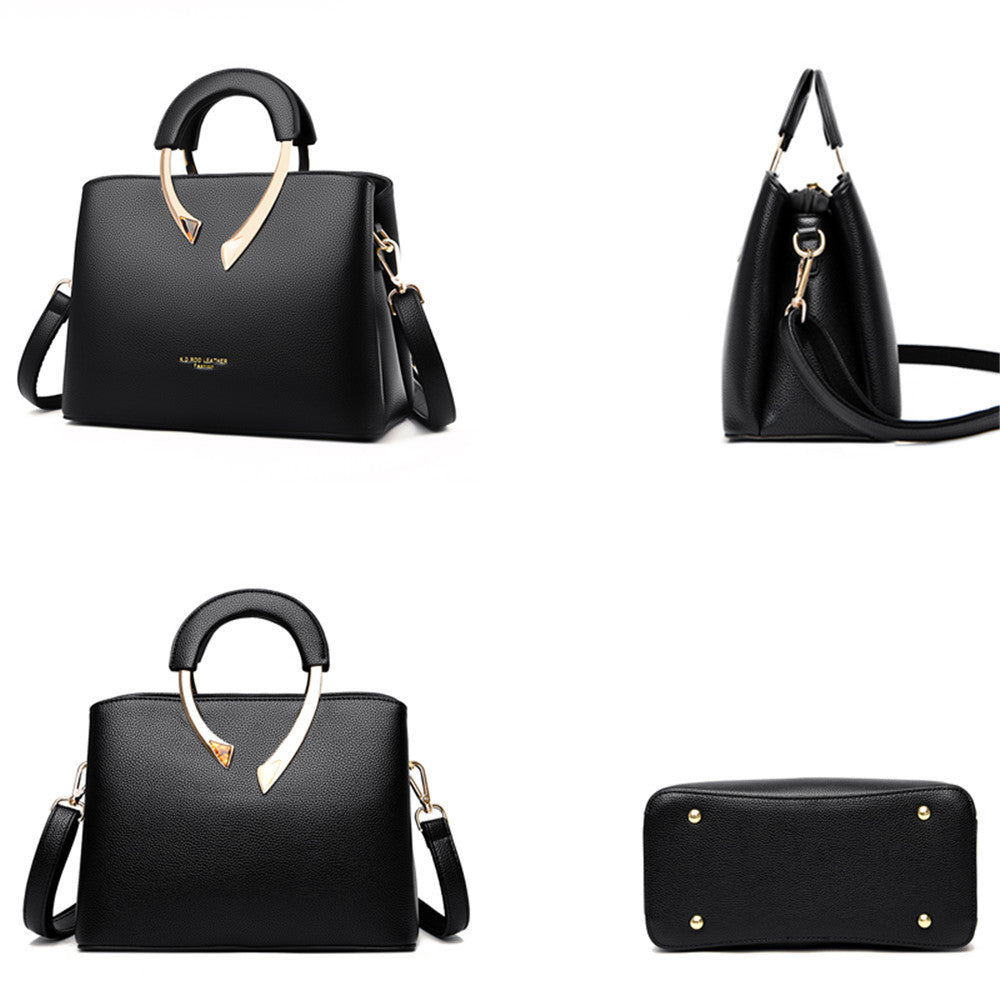 Women's Fashion Portable Large Capacity Simple Retro Bags