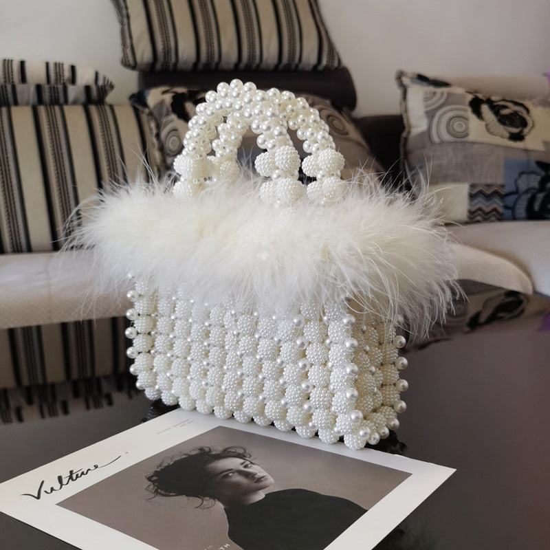 Waxberry Ball Hand-woven Beads Pearl Night Handbags