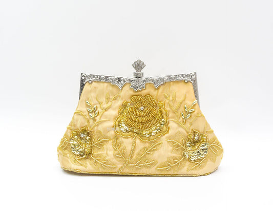 Women's Kai Retro Beaded Handmade Embroidery Clutch Evening Bags