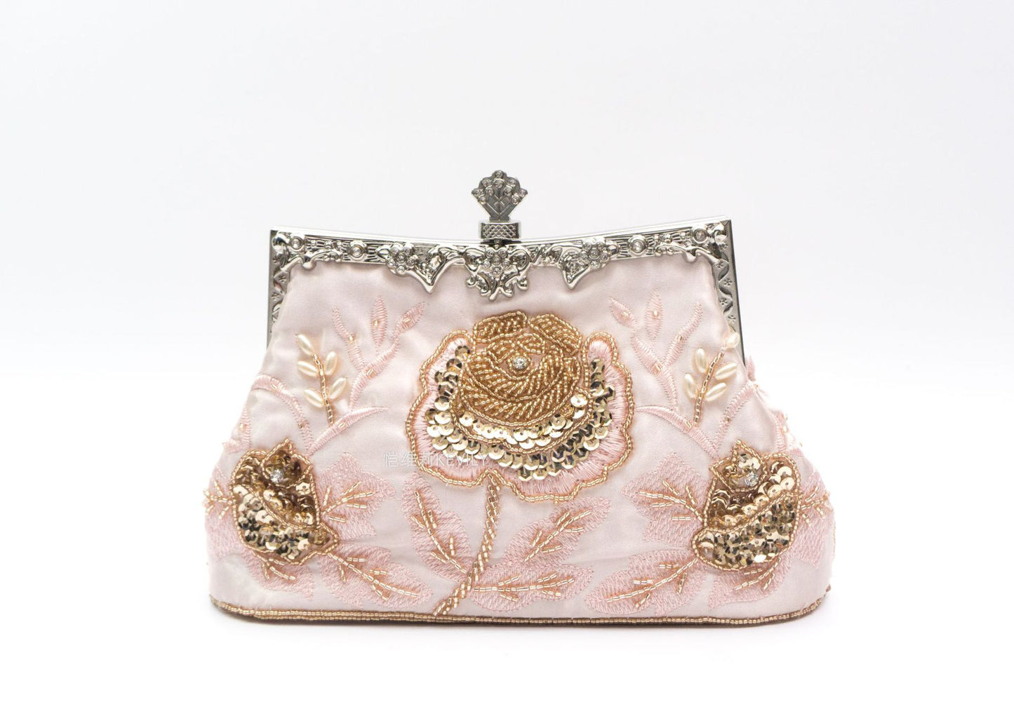 Women's Kai Retro Beaded Handmade Embroidery Clutch Evening Bags