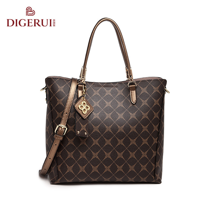 Women's Presbyopic Rhombus Hand-held Mother Brown Crossbody Bags