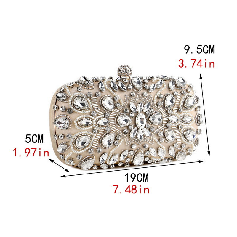 Women's Diamond Fashion Party Banquet Clutch Wear Bags