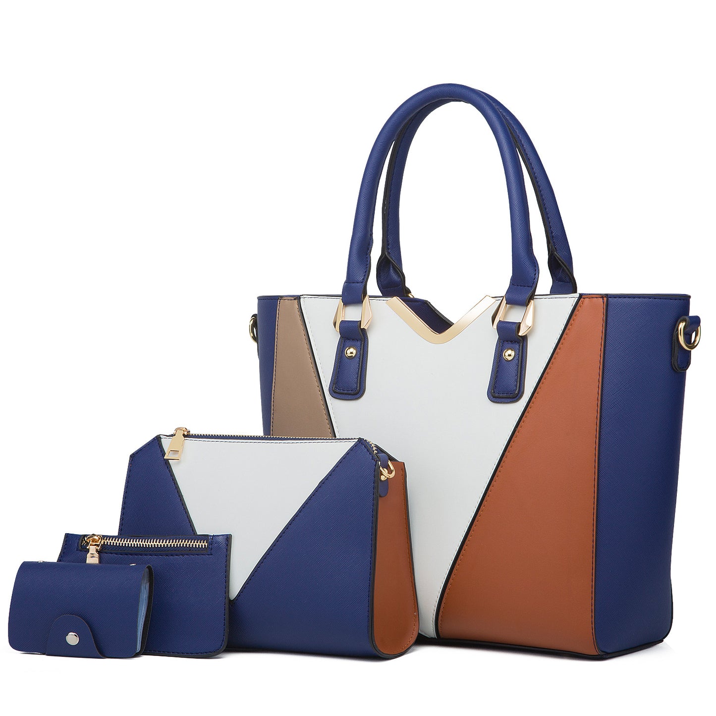 Women's Autumn Fashion Large Capacity Contrast Color Shoulder Bags