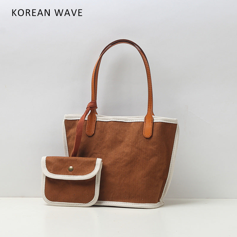 Women's Style Fashion Canvas Mother Simple Clutch Shoulder Bags