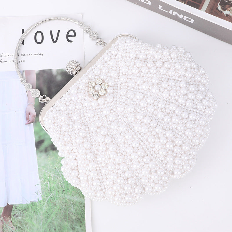 Women's Pearl Shell Dinner Handmade Banquet Clutch Bags