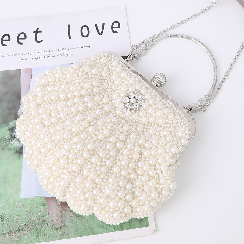 Women's Pearl Shell Dinner Handmade Banquet Clutch Bags