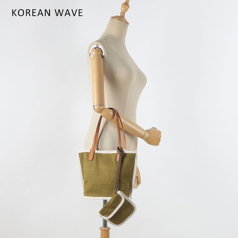 Women's Style Fashion Canvas Mother Simple Clutch Shoulder Bags