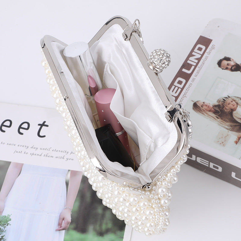 Women's Pearl Shell Dinner Handmade Banquet Clutch Bags