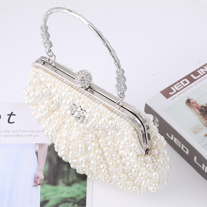Women's Pearl Shell Dinner Handmade Banquet Clutch Bags