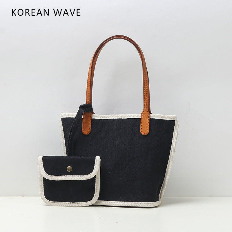 Women's Style Fashion Canvas Mother Simple Clutch Shoulder Bags