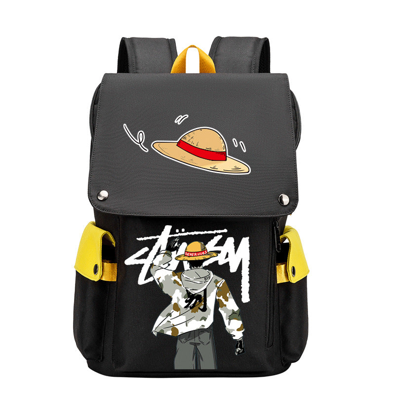 Men's Finding Flying Large Capacity Junior High Backpacks