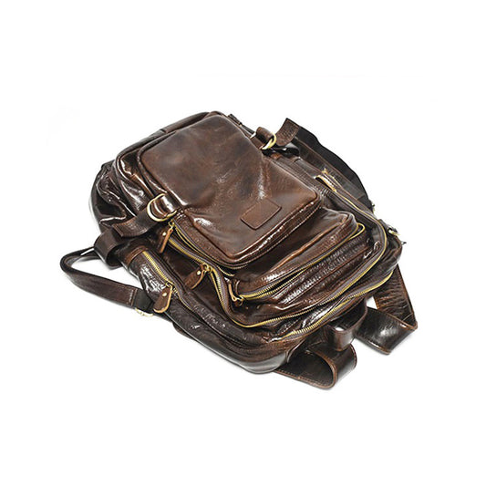 Men's First Layer Imported Leather Fashion Vintage Men's Handbags