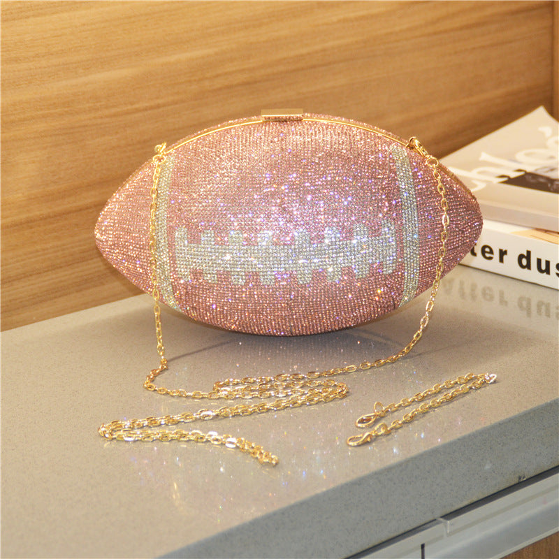 Women's Rhinestone Rugby Plastic Diamond Ball Party Evening Bags