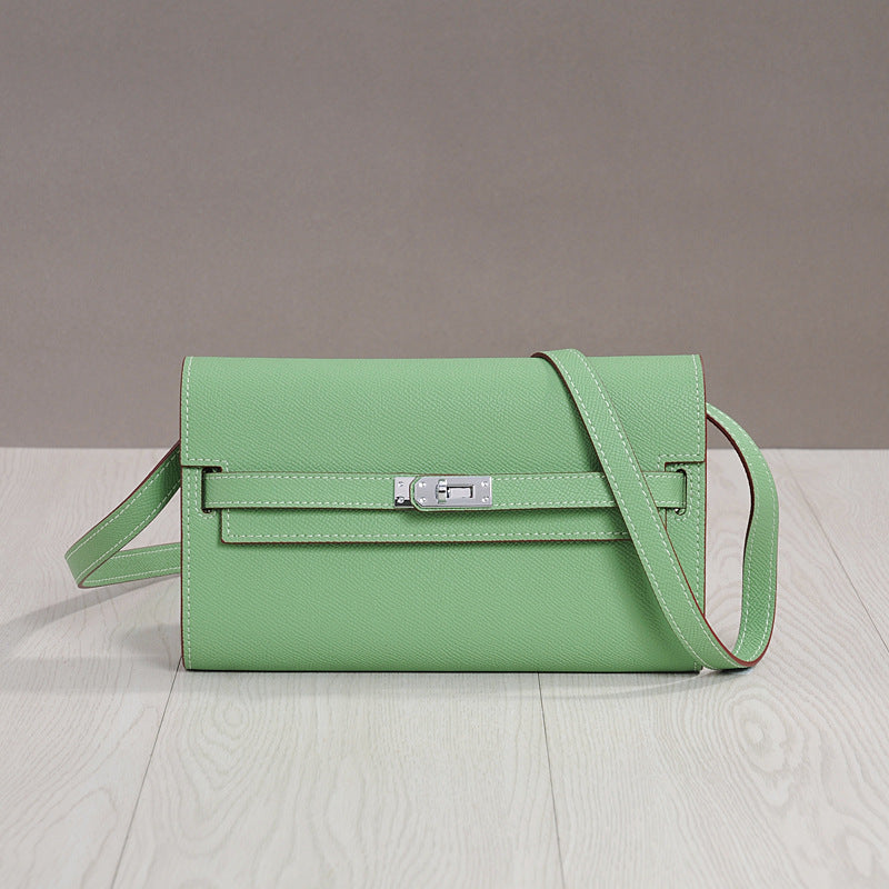 Women's Hand-held Kelly Genuine Leather One Commuting Bags