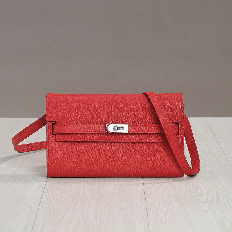 Women's Hand-held Kelly Genuine Leather One Commuting Bags
