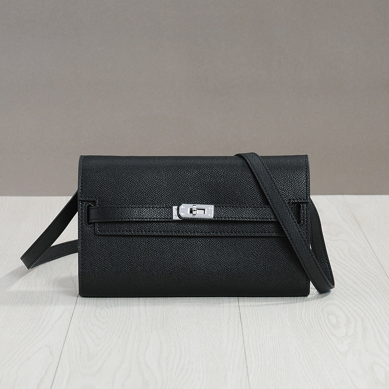 Women's Hand-held Kelly Genuine Leather One Commuting Bags