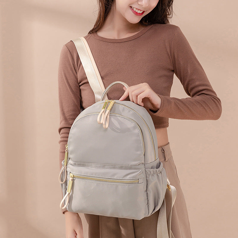 Women's Korean Fashion College Canvas Oxford Cloth Backpacks