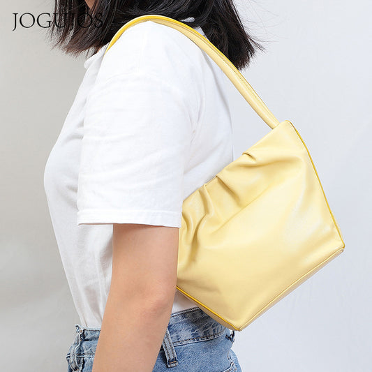 Women's Classy Sheepskin Design Fashion Underarm Shoulder Bags